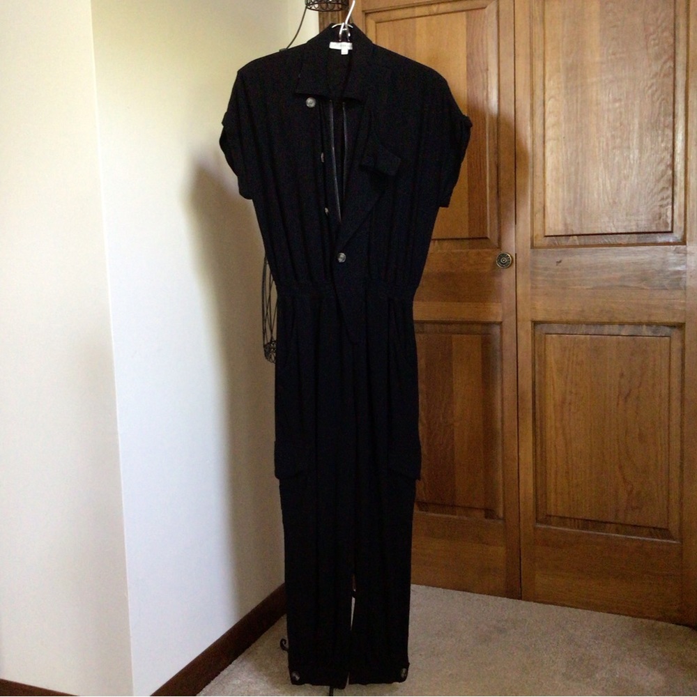 Lavender sketch black jumpsuit, Small - Picture 7 of 7
